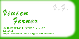 vivien ferner business card